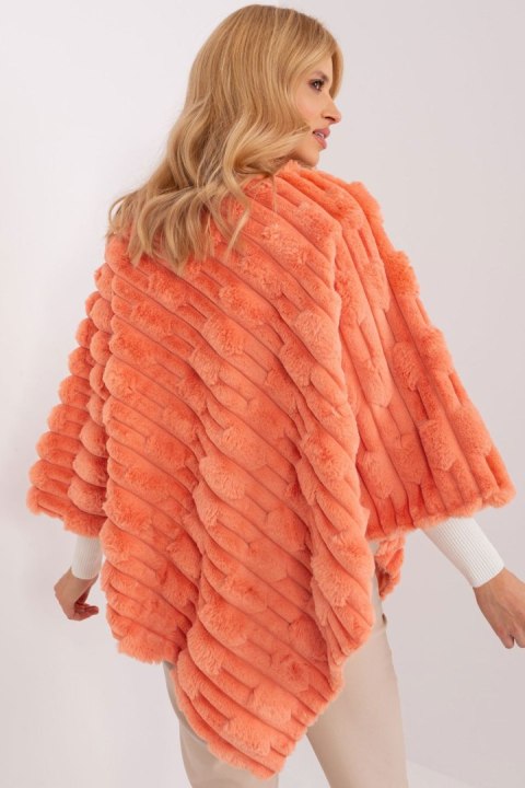 Sweter Ponczo Model AT-PN-2347.16 Orange - AT AT Sweter Ponczo Model AT-PN-2347.16 Orange - AT AT