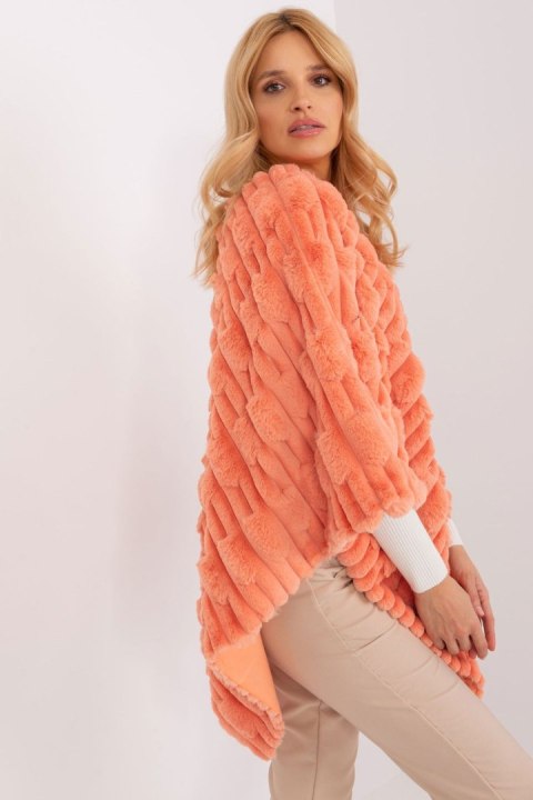 Sweter Ponczo Model AT-PN-2347.16 Orange - AT AT Sweter Ponczo Model AT-PN-2347.16 Orange - AT AT