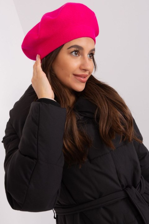 Beret Model AT-CZ-231305.82P Dark Pink - AT AT Beret Model AT-CZ-231305.82P Dark Pink - AT AT