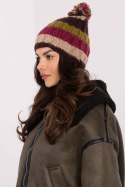 Czapka Model AT-CZ-PH24.16X Dark Beige - AT AT Czapka Model AT-CZ-PH24.16X Dark Beige - AT AT