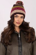 Czapka Model AT-CZ-PH24.16X Dark Beige - AT AT Czapka Model AT-CZ-PH24.16X Dark Beige - AT AT