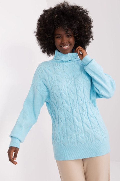 Golf Damski Model AT-SW-23401.97P Light Blue - AT AT Golf Damski Model AT-SW-23401.97P Light Blue - AT AT