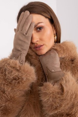 Rękawiczki Model AT-RK-239507.53P Dark Beige - AT AT