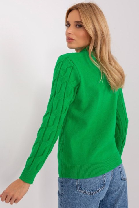 Sweter Damski Model AT-SW-2235.00P Green - AT AT Sweter Damski Model AT-SW-2235.00P Green - AT AT