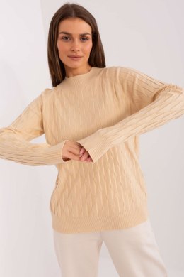 Sweter Damski Model AT-SW-2326.37X Beige - AT AT