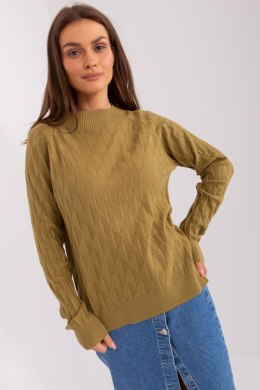 Sweter Damski Model AT-SW-2326.37X Oliwka - AT AT