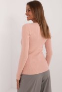Sweter Damski Model AT-SW-2332-2.65 Light Pink - AT AT Sweter Damski Model AT-SW-2332-2.65 Light Pink - AT AT