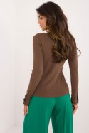 Sweter Damski Model AT-SW-2334.49 Brown - AT AT Sweter Damski Model AT-SW-2334.49 Brown - AT AT