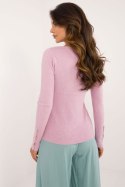 Sweter Damski Model AT-SW-2334.49 Light Violet - AT AT Sweter Damski Model AT-SW-2334.49 Light Violet - AT AT
