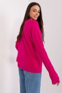 Sweter Damski Model AT-SW-2338.14P Fuksja - AT AT Sweter Damski Model AT-SW-2338.14P Fuksja - AT AT