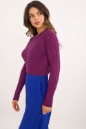 Sweter Damski Model AT-SW-2338-2.61 Violet - AT AT Sweter Damski Model AT-SW-2338-2.61 Violet - AT AT