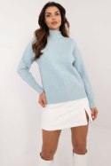 Sweter Damski Model AT-SW-2339.54 Light Blue - AT AT Sweter Damski Model AT-SW-2339.54 Light Blue - AT AT