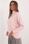 Sweter Damski Model AT-SW-2339.54 Light Pink - AT AT Sweter Damski Model AT-SW-2339.54 Light Pink - AT AT