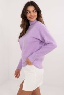 Sweter Damski Model AT-SW-2339.54 Light Violet - AT AT Sweter Damski Model AT-SW-2339.54 Light Violet - AT AT
