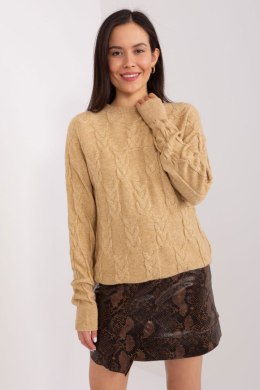 Sweter Damski Model AT-SW-2340.22 Camel - AT AT