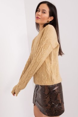 Sweter Damski Model AT-SW-2340.22 Camel - AT AT