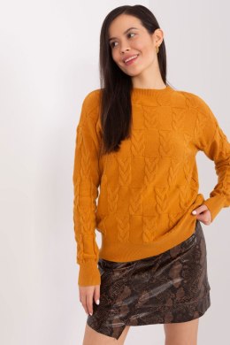 Sweter Damski Model AT-SW-2340.22 Dark Yellow - AT AT