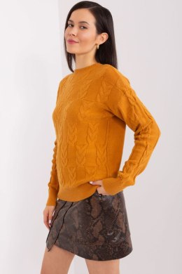 Sweter Damski Model AT-SW-2340.22 Dark Yellow - AT AT