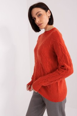 Sweter Damski Model AT-SW-2340.43 Dark Orange - AT AT