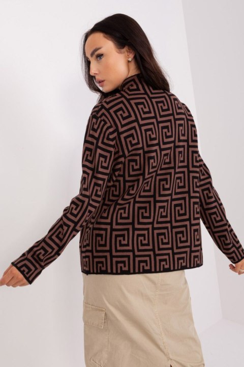 Sweter Damski Model AT-SW-2341.00P Brown - AT AT Sweter Damski Model AT-SW-2341.00P Brown - AT AT