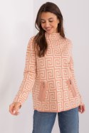 Sweter Damski Model AT-SW-2341.00P Brzoskwinia - AT AT Sweter Damski Model AT-SW-2341.00P Brzoskwinia - AT AT