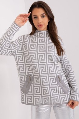 Sweter Damski Model AT-SW-2341.00P Grey - AT AT