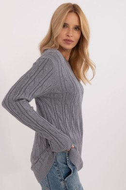 Sweter Damski Model AT-SW-2343.88 Dark Grey - AT AT