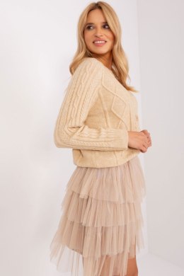 Sweter Damski Model AT-SW-2346-2.99P Beige - AT AT