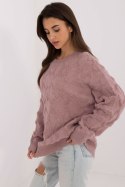 Sweter Damski Model AT-SW-2361.61 Light Violet - AT AT Sweter Damski Model AT-SW-2361.61 Light Violet - AT AT
