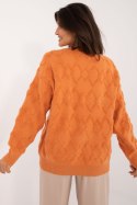 Sweter Damski Model AT-SW-2361.61 Orange - AT AT Sweter Damski Model AT-SW-2361.61 Orange - AT AT