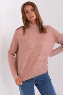 Sweter Damski Model AT-SW-2368.36X Dark Pink - AT AT Sweter Damski Model AT-SW-2368.36X Dark Pink - AT AT