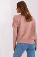 Sweter Damski Model AT-SW-2368.36X Dark Pink - AT AT Sweter Damski Model AT-SW-2368.36X Dark Pink - AT AT