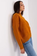 Sweter Damski Model AT-SW-2368.36X Light Brown - AT AT Sweter Damski Model AT-SW-2368.36X Light Brown - AT AT