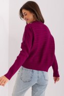 Sweter Damski Model AT-SW-2368.36X Violet - AT AT Sweter Damski Model AT-SW-2368.36X Violet - AT AT