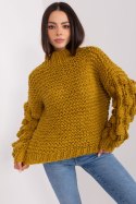 Sweter Damski Model AT-SW-2382.97P Oliwka - AT AT Sweter Damski Model AT-SW-2382.97P Oliwka - AT AT