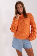Sweter Damski Model AT-SW-2382.97P Orange - AT AT Sweter Damski Model AT-SW-2382.97P Orange - AT AT