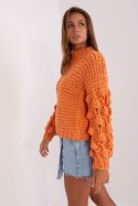 Sweter Damski Model AT-SW-2382.97P Orange - AT AT Sweter Damski Model AT-SW-2382.97P Orange - AT AT