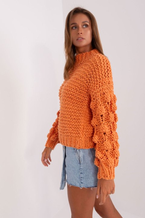 Sweter Damski Model AT-SW-2382.97P Orange - AT AT Sweter Damski Model AT-SW-2382.97P Orange - AT AT