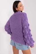 Sweter Damski Model AT-SW-2382.97P Violet - AT AT Sweter Damski Model AT-SW-2382.97P Violet - AT AT