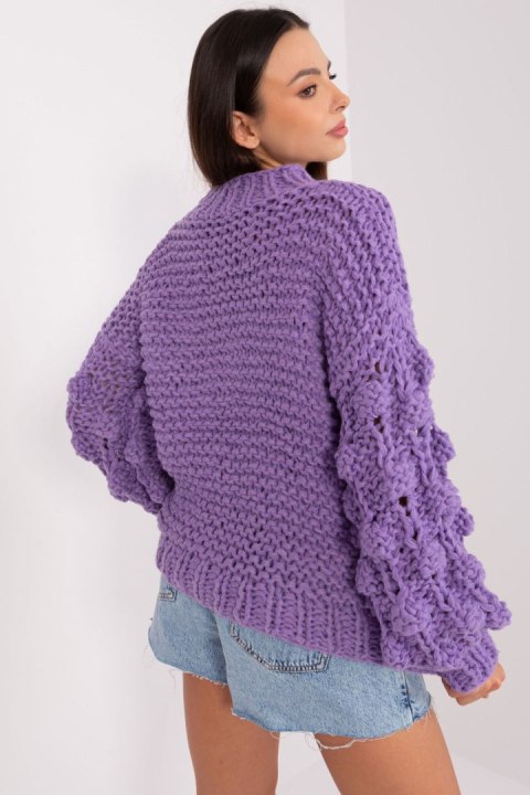 Sweter Damski Model AT-SW-2382.97P Violet - AT AT Sweter Damski Model AT-SW-2382.97P Violet - AT AT