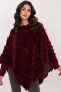 Sweter Poncho Model AT-PN-2347.68 Bordo - AT AT Sweter Poncho Model AT-PN-2347.68 Bordo - AT AT
