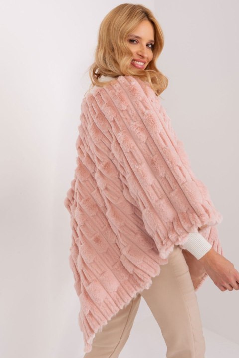 Sweter Ponczo Model AT-PN-2347.68 Light Pink - AT AT Sweter Ponczo Model AT-PN-2347.68 Light Pink - AT AT