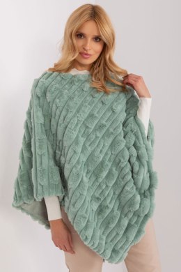Sweter Ponczo Model AT-PN-2347.68 Pistacja - AT AT