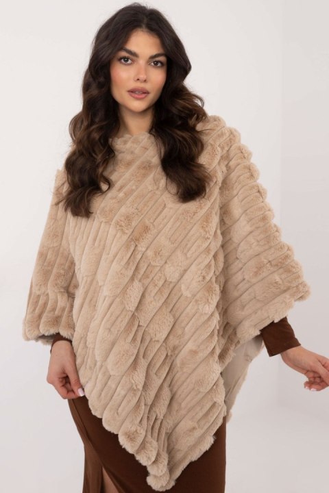 Sweter Ponczo Model AT-PN-2347.88 Beige - AT AT Sweter Ponczo Model AT-PN-2347.88 Beige - AT AT