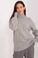 Golf Damski Model AT-SW-2348.88 Grey - AT AT Golf Damski Model AT-SW-2348.88 Grey - AT AT