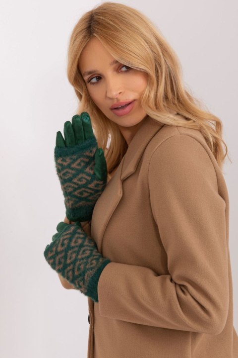 Rękawiczki Model AT-RK-2310.89 Dark Green - AT AT Rękawiczki Model AT-RK-2310.89 Dark Green - AT AT