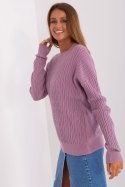 Sweter Damski Model AT-SW-2338.14P Light Violet - AT AT Sweter Damski Model AT-SW-2338.14P Light Violet - AT AT