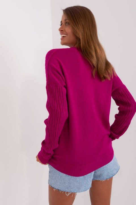 Sweter Damski Model AT-SW-2338.14P Violet - AT AT Sweter Damski Model AT-SW-2338.14P Violet - AT AT