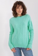 Sweter Damski Model AT-SW-2340.10 Mint - AT AT Sweter Damski Model AT-SW-2340.10 Mint - AT AT