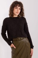 Sweter Damski Model AT-SW-2340.22 Black - AT AT Sweter Damski Model AT-SW-2340.22 Black - AT AT